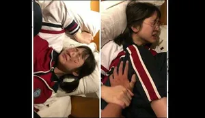 Bố dượng chịch cô bé trong khi bà xã ngủ kế bên